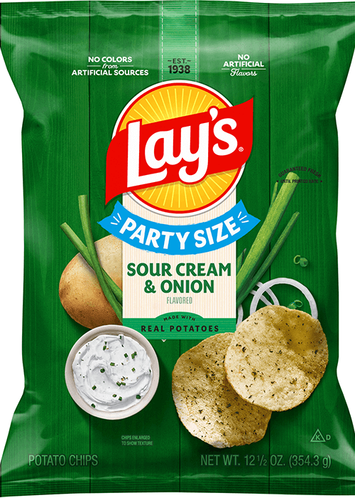 Lay's Potato Chips - Sour Cream & Onion Flavored
