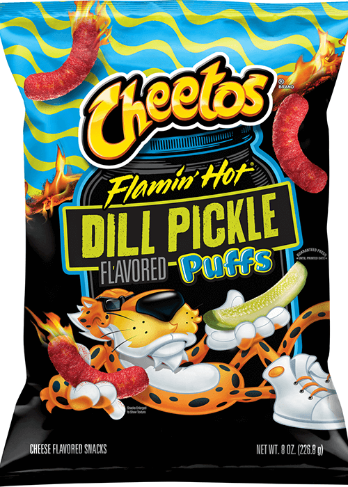 Cheetos Puffs Cheese Flavored Snacks - Flamin' Hot Dill Pickle Flavored