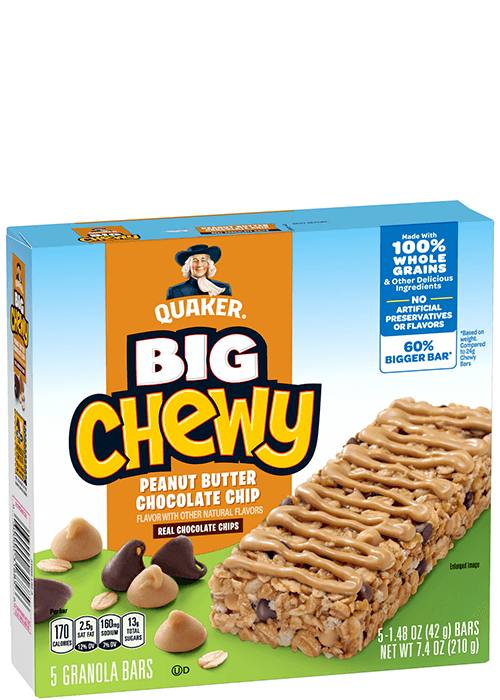 Quaker Big Chewy Granola Bars - Peanut Butter Chocolate Chip