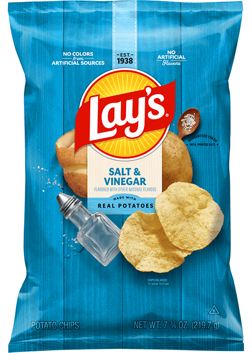 Lay's Potato Chips - Salt & Vinegar Flavored