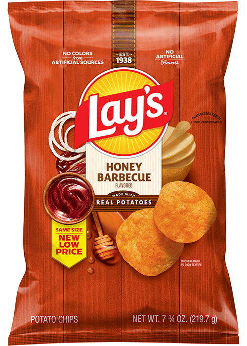 Lay's Potato Chips - Honey Barbecue Flavored