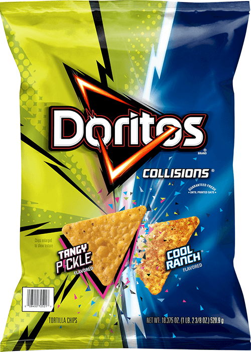 Doritos Collisions Tortilla Chips - Cool Ranch & Tangy Pickle Flavored