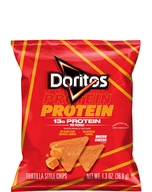 Doritos Protein Tortilla Style Chips - Nacho Cheese Flavored