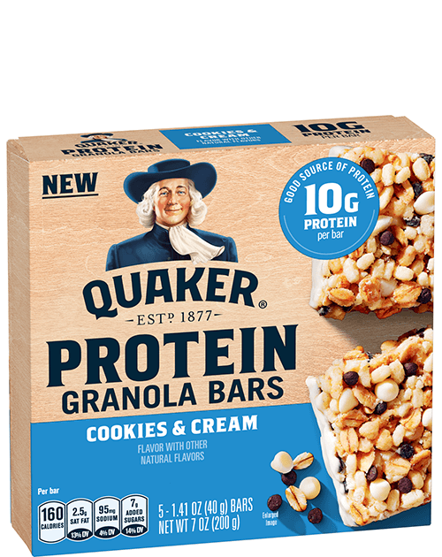 Quaker Protein Granola Bars - Cookies & Cream