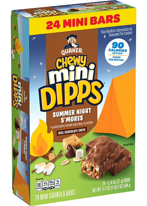Quaker Chewy Mini Dipps Granola Bars - Summer Night S'Mores