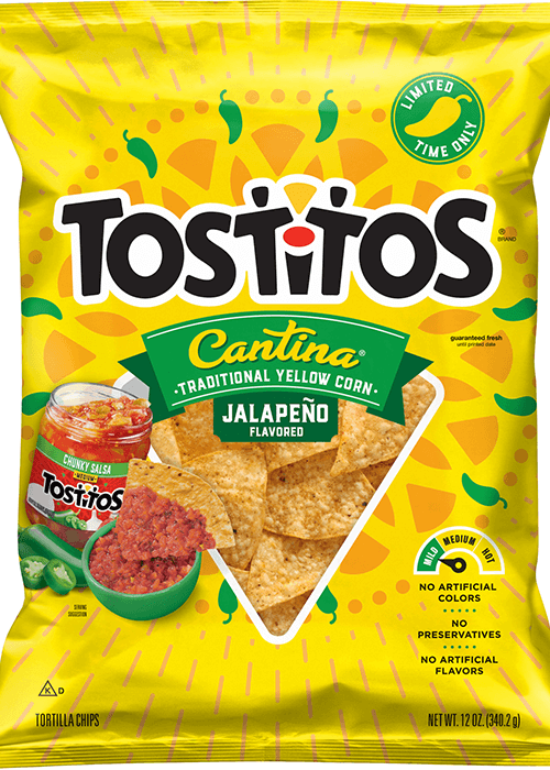 Tostitos Cantina Tortilla Chips - Traditional Yellow Corn Jalapeño Flavored
