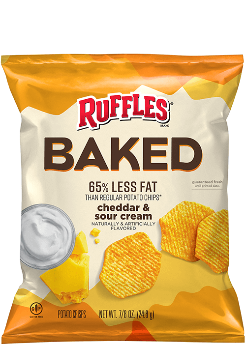 Ruffles Baked Potato Crisps - Cheddar & Sour Cream Flavored