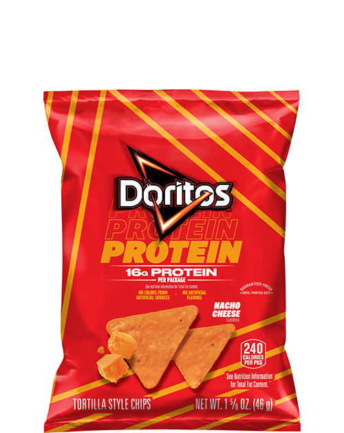 Doritos Protein Tortilla Style Chips - Nacho Cheese Flavored