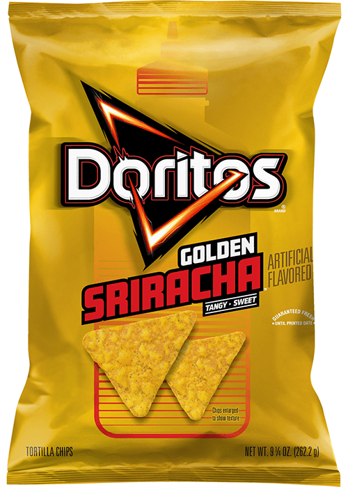 Doritos Tortilla Chips - Golden Sriracha Flavored
