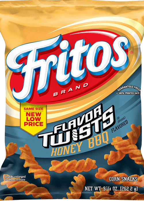 Fritos Flavor Twists Corn Snacks - Honey BBQ Flavored