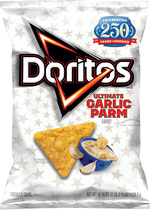 Doritos Tortilla Chips - Ultimate Garlic Parm Flavored