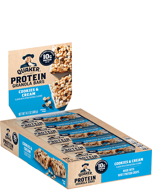 Quaker Protein Granola Bars - Cookies & Cream