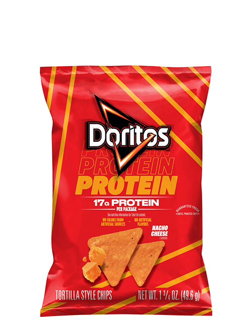 Doritos Protein Tortilla Style Chips - Nacho Cheese Flavored