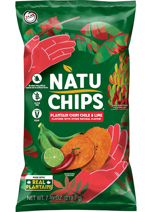NatuChips Plantain Chips - Chile & Lime Flavored