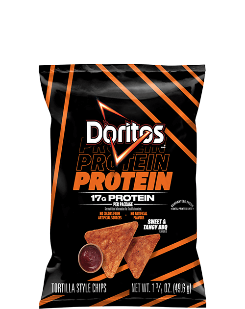 Doritos Protein Tortilla Style Chips - Sweet & Tangy BBQ Flavored