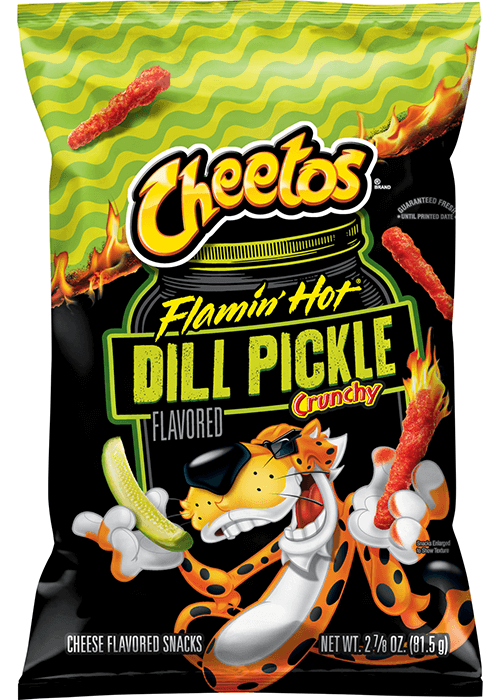 Cheetos Crunchy Cheese Flavored Snacks - Flamin' Hot Dill Pickle Flavored