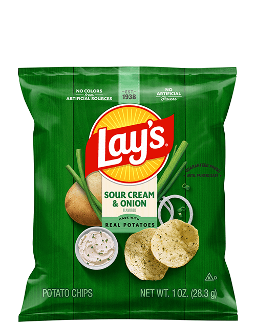 Lay's Potato Chips - Sour Cream & Onion Flavored