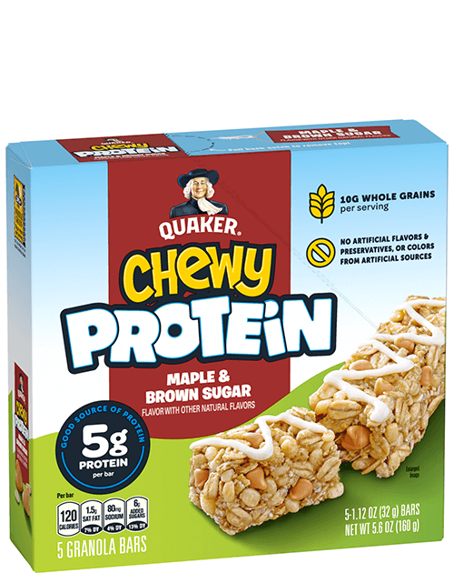 Quaker Chewy Protein Granola Bars - Maple & Brown Sugar