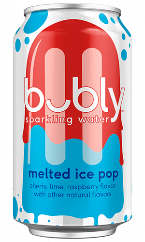 bubly sparkling water - melted ice pop