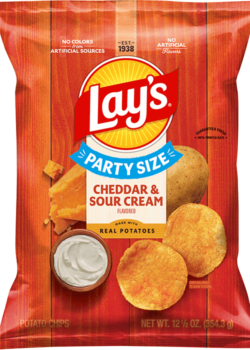 Lay's Potato Chips - Cheddar & Sour Cream Flavored