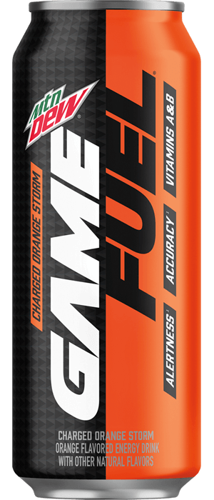 Mtn Dew Game Fuel Charged Orange Storm