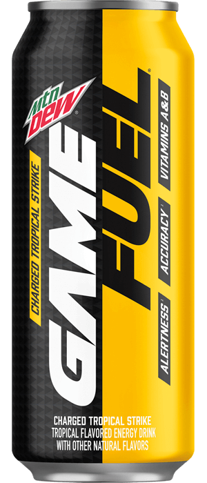 Mtn Dew Game Fuel Charged Tropical Strike
