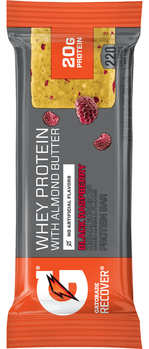 Gatorade Recover Whey Protein w Almond Butter Bar - Black Raspberry