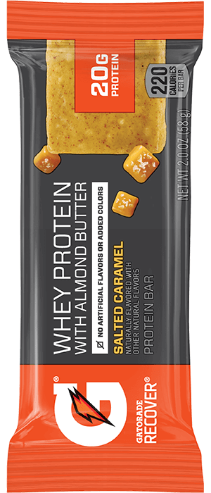 Gatorade Recover Whey Protein w Almond Butter Bar - Salted Caramel