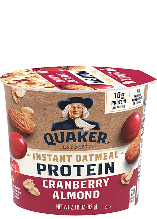 Quaker Instant Oatmeal Cup - Protein - Cranberry Almond