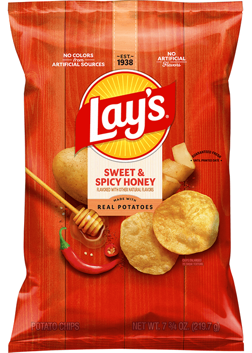 Lay's Potato Chips - Sweet & Spicy Honey Flavored