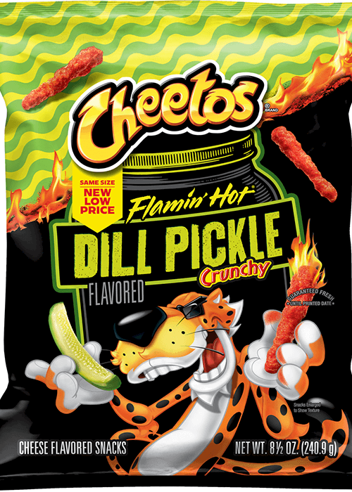 Cheetos Crunchy Cheese Flavored Snacks - Flamin' Hot Dill Pickle Flavored