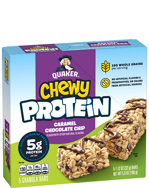 Quaker Chewy Protein Granola Bars - Caramel Chocolate Chip